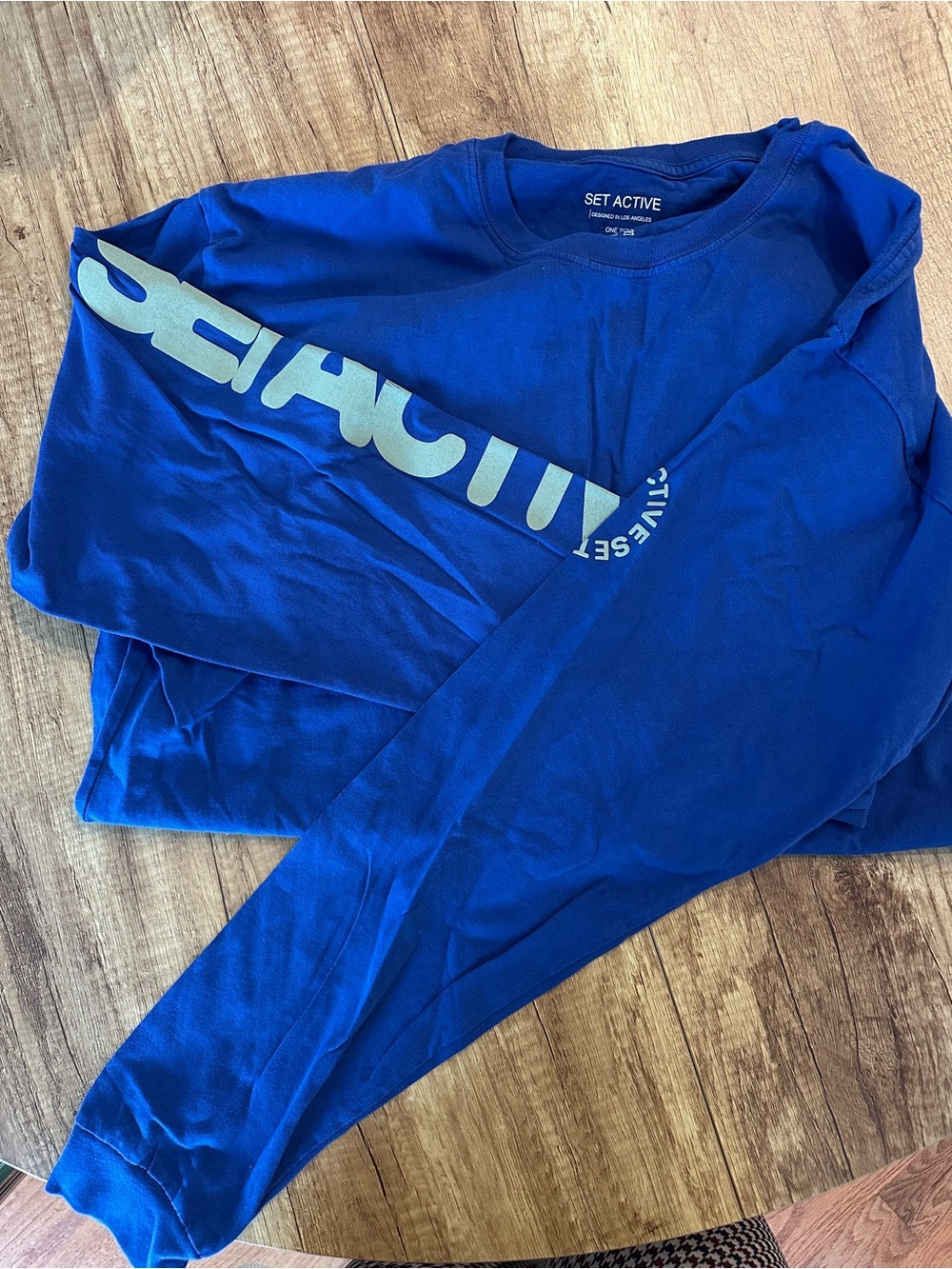 Set Active Unisex Royal Blue Long-Sleeve T-Shirt